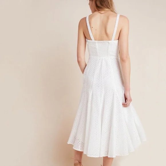 Anthropologie Esther Eyelet Midi Dress - Picture 2 of 9